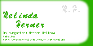 melinda herner business card